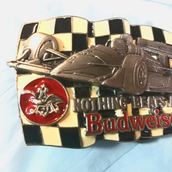 USA VTG Belt Buckle 1992 Budweiser Anheuser Busch Mint Condition - Picture 4 of 12